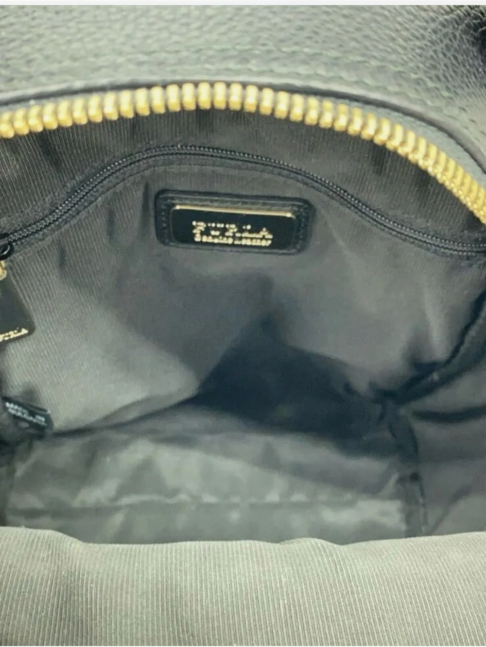 Furla floral appliqué leather backpack